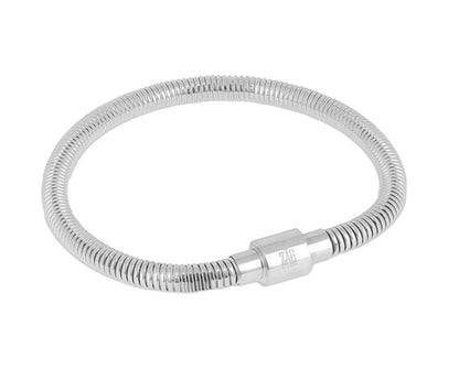 ZAG Bijoux Armreif Edelstahl Silber Magnetverschluss Elena
