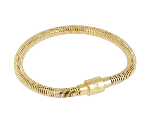 ZAG Bijoux Armreif Edelstahl Vergoldet Magnetverschluss Elena
