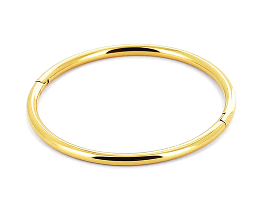 ZAG Bijoux Armreif Glatt Edelstahl Gold Plattiert Poliert
