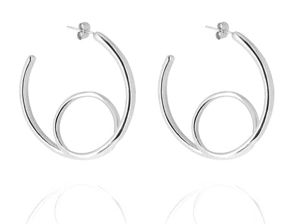 ZAG Bijoux Creolen Vicky Edelstahl Silber 40 mm

