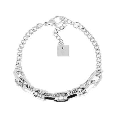 ZAG Bijoux Gliederarmband Panzermuster Danae Edelstahl Silber