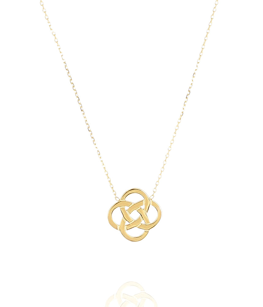 ZAG Bijoux Kette Infinity Edelstahl Gold Plattiert 38 cm Längenverstellbar Layering