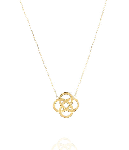 ZAG Bijoux Kette Infinity Edelstahl Gold Plattiert 38 cm Längenverstellbar Layering
