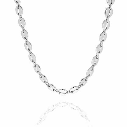 ZAG Bijoux Kette Kaffeebohnen-Glieder Edelstahl Silber