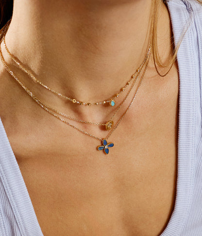 ZAG Bijoux Kette Trezza Cross Kreuzanhänger Edelstahl Vergoldet Detail