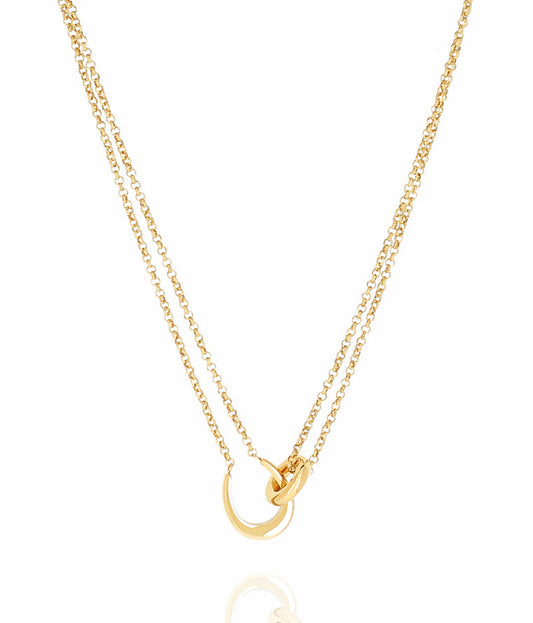 ZAG Bijoux Kette Zweireihig Felik Edelstahl Gold Plattiert