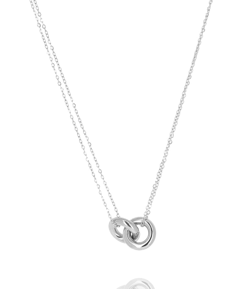 ZAG Bijoux Kette Zweireihig Ringelemente Edelstahl Silber