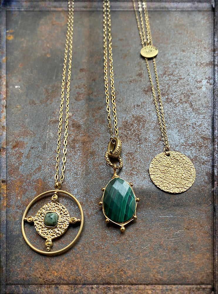 ZAG Bijoux Ketten Anhänger Gold Plattiert Layering-Look