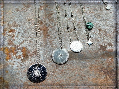 ZAG Bijoux Filigrane Ketten Anhänger Rund Edelstahl Silber