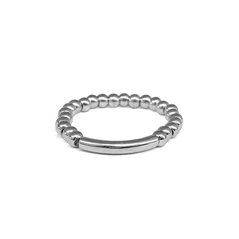 ZAG Bijoux Filigraner Ring Kugeln Edelstahl Silber Dehnbar
