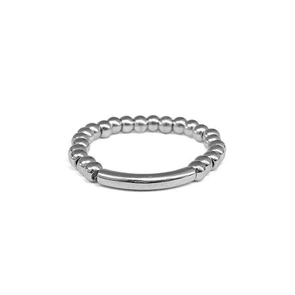 ZAG Bijoux Filigraner Ring Kugeln Edelstahl Silber Dehnbar