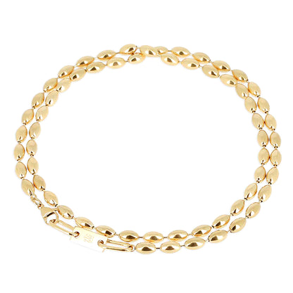ZAG Bijoux Lange Erbskette Nyra Ovale Glieder Edelstahl Gold Plattiert