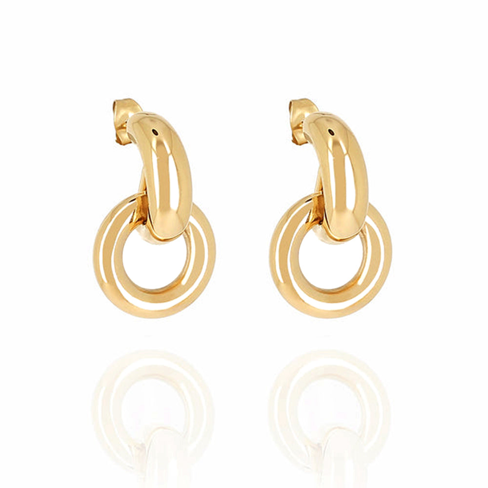 ZAG Bijoux Ohrringe Dina Edelstahl Gold Plattiert