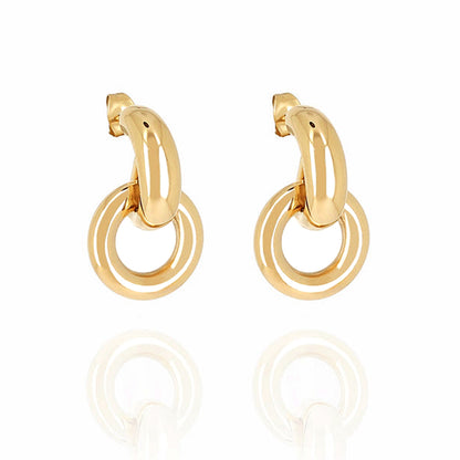 ZAG Bijoux Ohrringe Dina Edelstahl Gold Plattiert