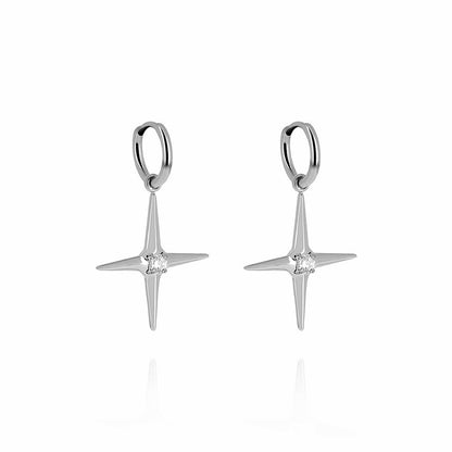 ZAG Bijoux Ohrringe Isidore Kreuz-Anhänger Edelstahl Silber