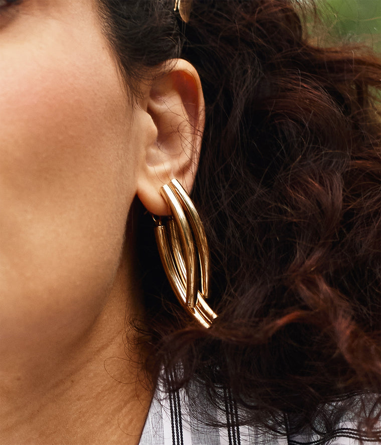 ZAG Bijoux Ohrringe Kaida Edelstahl Gold Plattiert