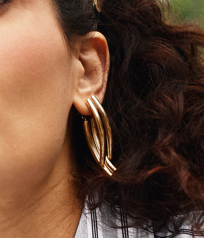 ZAG Bijoux Ohrringe Kaida Edelstahl Gold Plattiert