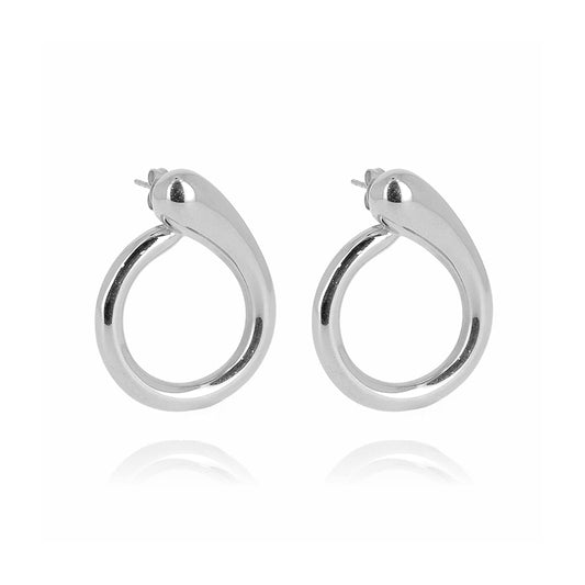 ZAG Bijoux Ohrringe Knotendesign Edelstahl Silber Plattiert
