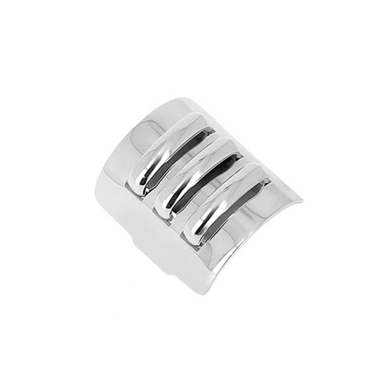 ZAG Bijoux Ring Warm Breit Edelstahl Silber Plattiert