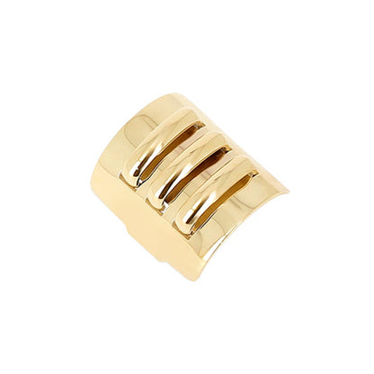 ZAG Bijoux Ring Warm Breit Edelstahl Gold Plattiert