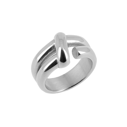ZAG Bijoux Stacking-Ring Edelstahl Silber