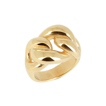 ZAG Bijoux Ring Knoten-Design Edelstahl Gold Plattiert