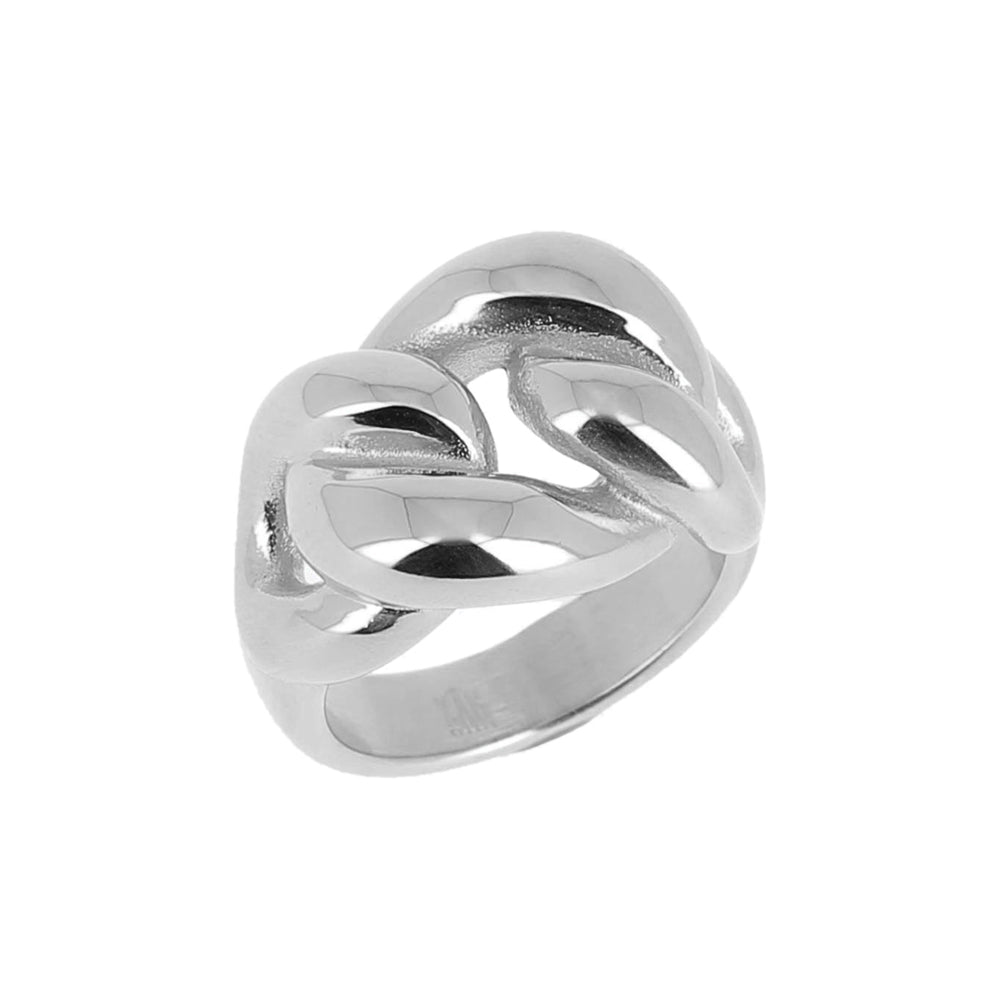 ZAG Bijoux Ring Knoten-Design Edelstahl Silber