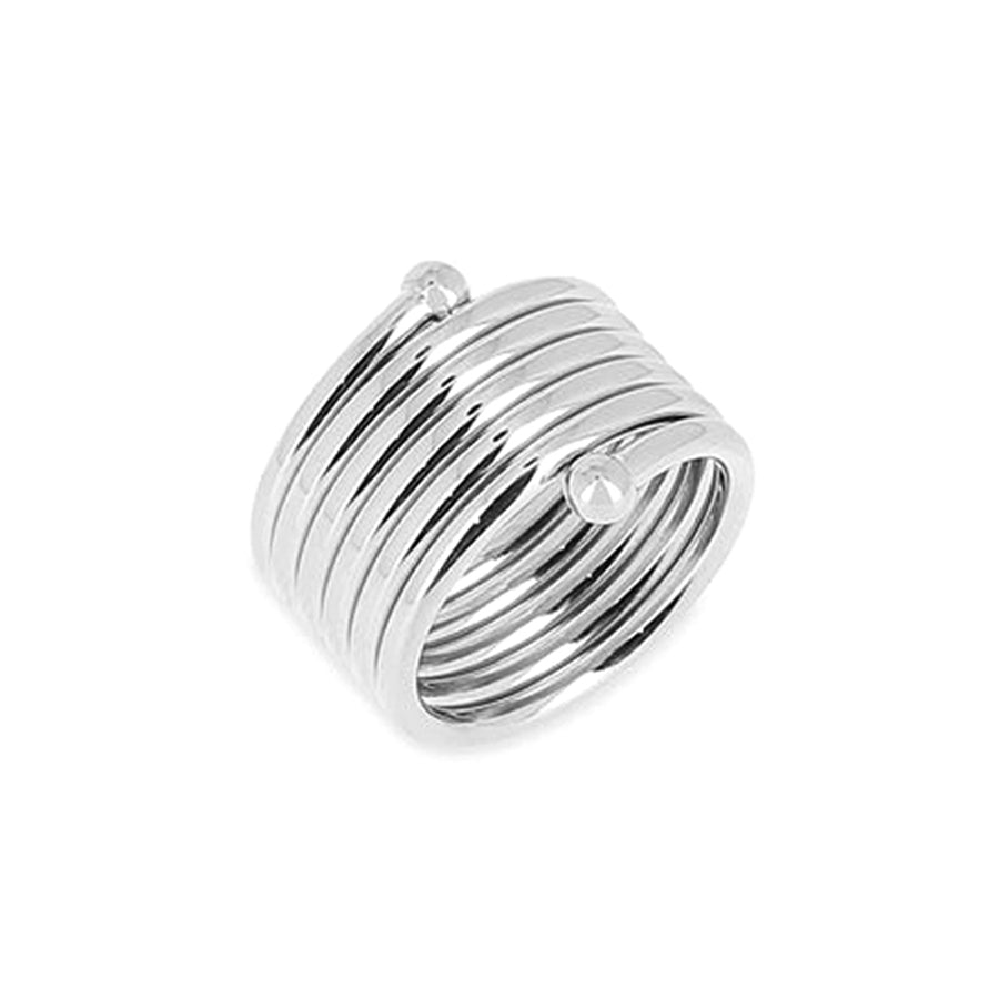 ZAG Bijoux Breiter Ring Mehrreihig Ania Edelstahl Silber