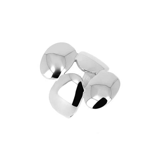 ZAG Bijoux Ring Moebi Edelstahl Silber Plattiert Größenverstellbar