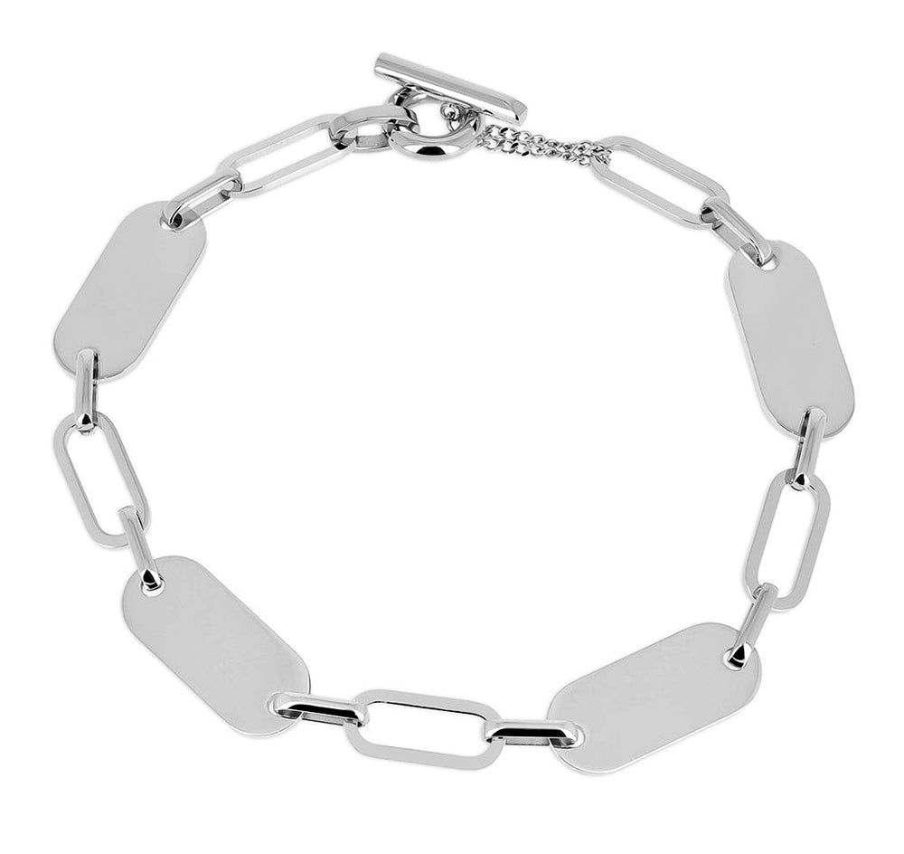 ZAG Bijoux Statement Gliederkette Osari 42 cm Edelstahl Silber