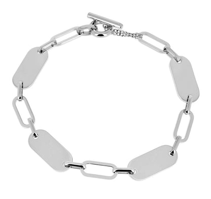 ZAG Bijoux Statement Gliederkette Osari 42 cm Edelstahl Silber