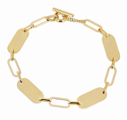 ZAG Bijoux Statement Gliederkette Osari 42 cm Edelstahl Vergoldet
