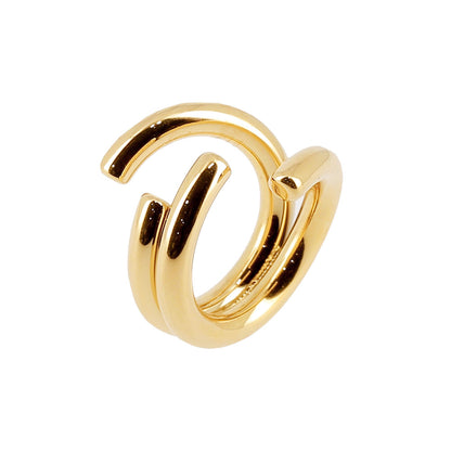 ZAG Bijoux Trendring Edelstahl Gold Plattiert 