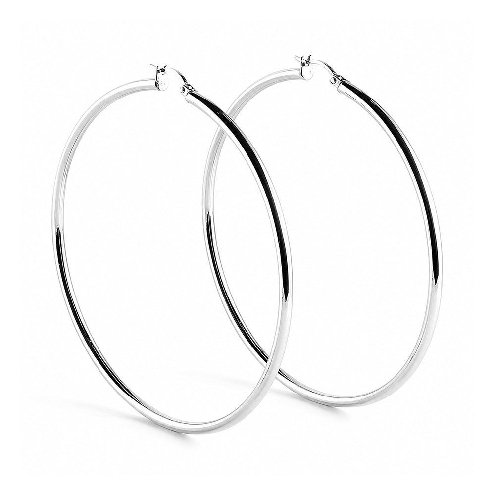 ZAG Bijoux Leichte XL-Creolen Edelstahl 70 mm