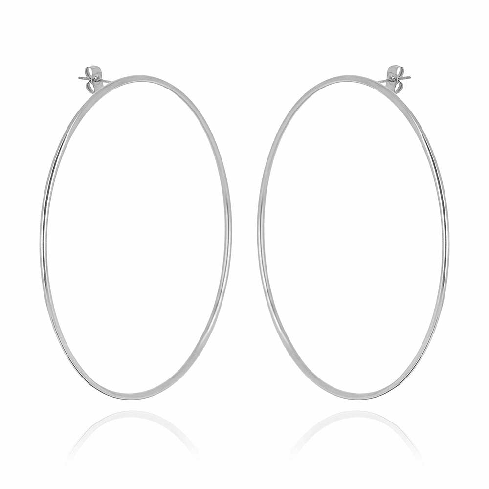 ZAG Bijoux XL-Creolen Rund 80 mm Edelstahl
