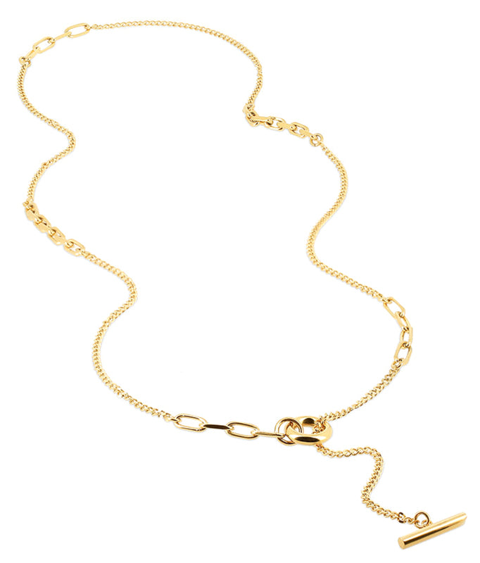 ZAG Bijoux Y-Kette Lang Edelstahl Vergoldet